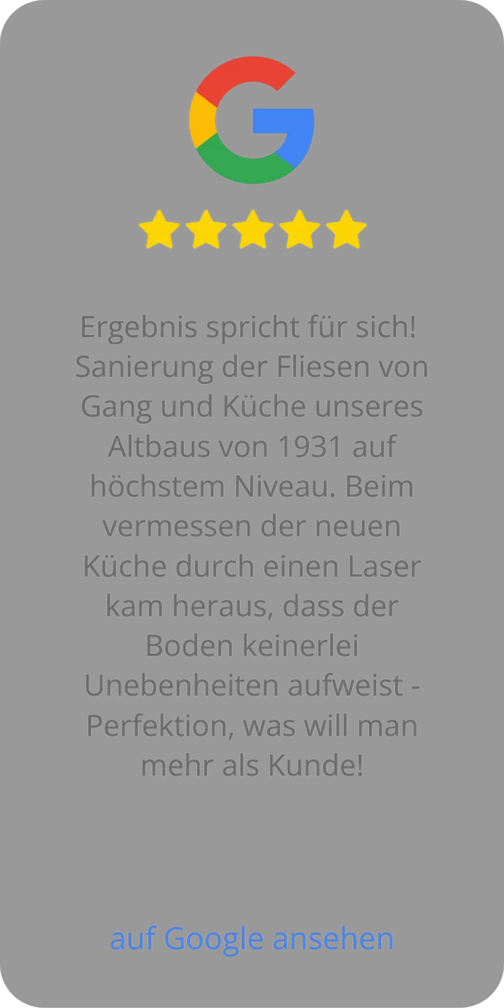 Google-Bewertung mit fünf Sternen