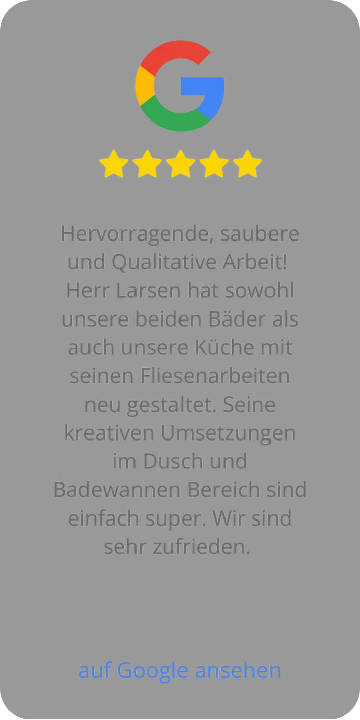 Google-Bewertung mit fünf Sternen
